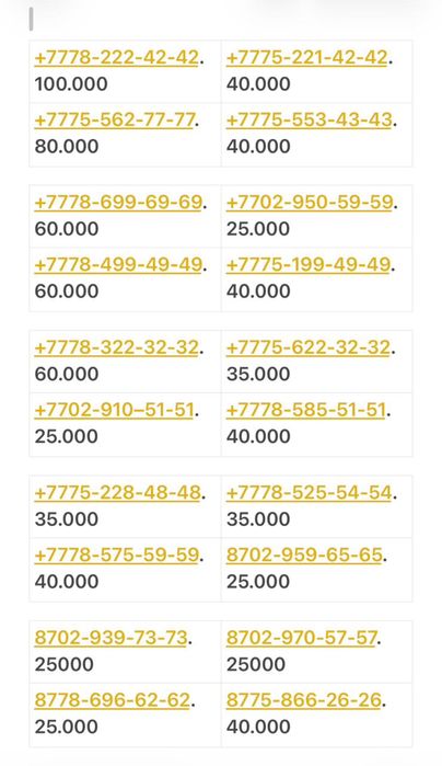 Красивый номер Active