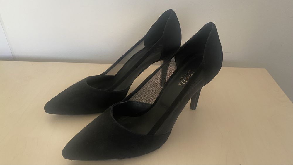 Pantofi stiletto Minelli piele intoarsa