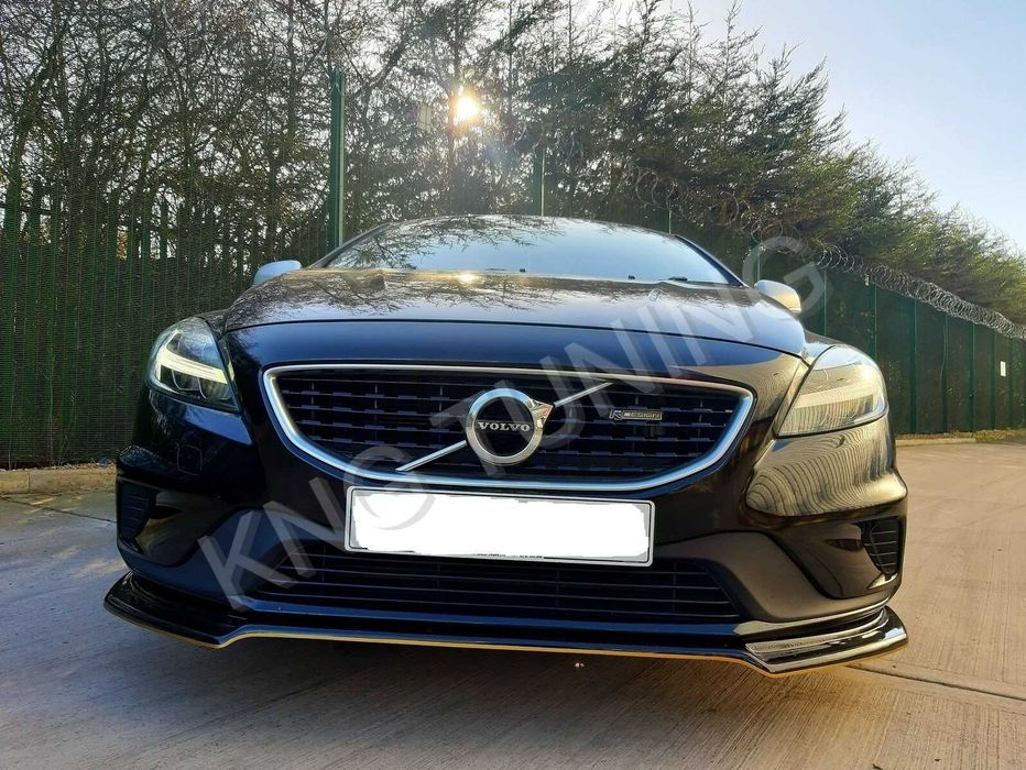 Преден лип спойлер за волво в40 р дизайн / volvo v40 lip spoiler r design / добавка за предна броня / нож