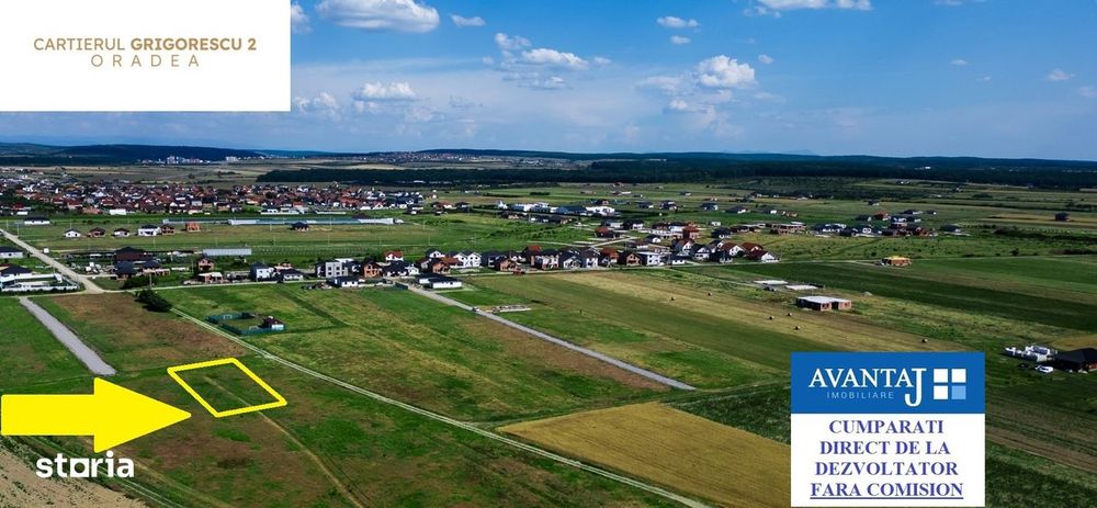 Parcela in cartierul Grigorescu 2 Oradea cu Puz si curent
