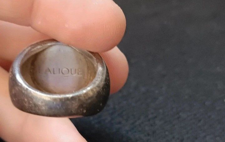 Inel unicat Cabochon cu cristal,Lalique