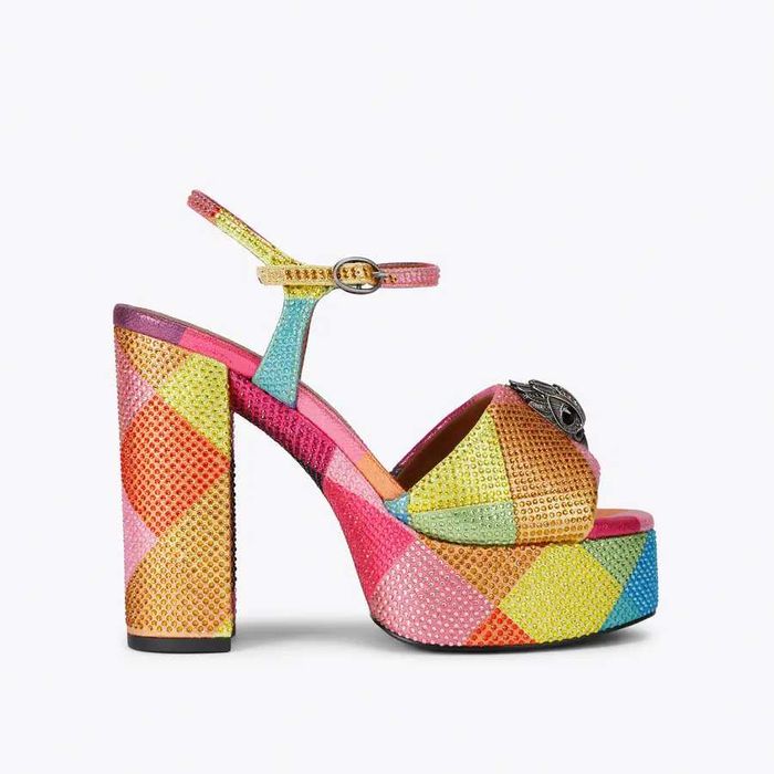 Сандали Kurt Geiger 37 номер, шарени, платформа