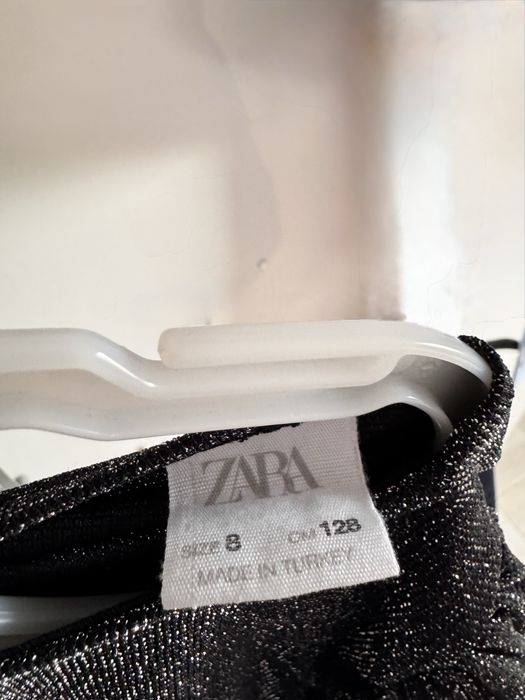 Set de ocazie, Zara, fusta cu paiete si body cu accesoriu