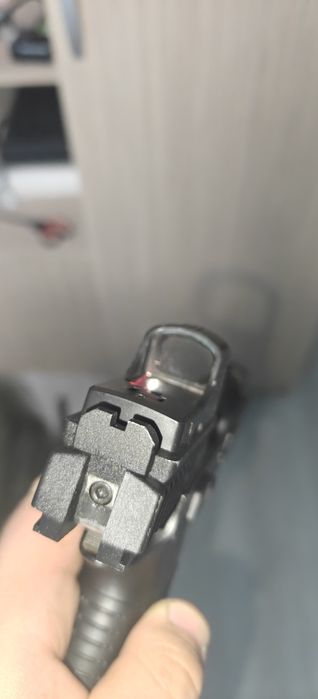 Pistol airsoft ASG P-09 OR, cu 4 încărcătoare