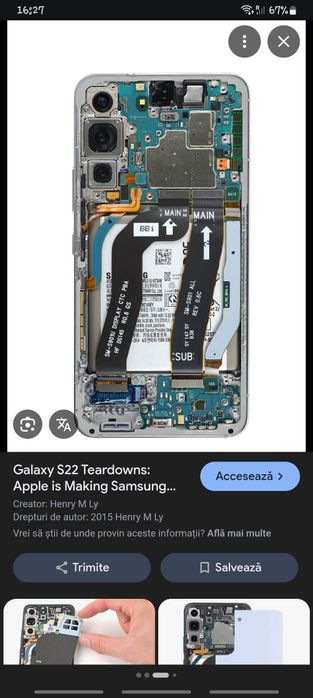 Samsung s22 pentru piese