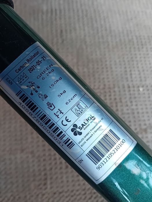 Rollator Carrbon   Cadru de mers verde