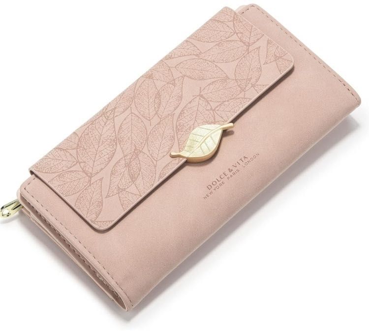 Розовое портмоне