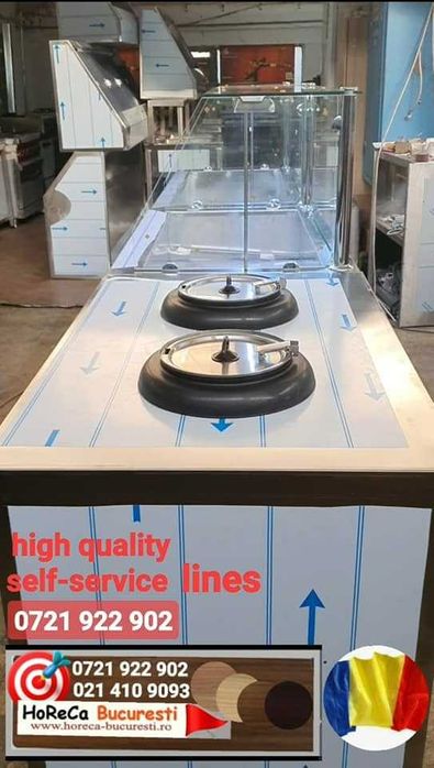 VITRINA Calda / Bain Marie /  AUTOSERVIRE 3-6 GN 1/1 / VITRINA Rece. /