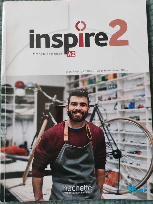 Учебник по френски и тетрадка Inspire 1,2,3