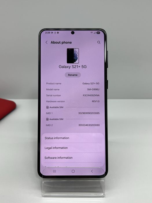 Samsung S21+ Plus 5G 128 GB Black impecabil