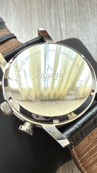 Atlantic Chronograph Crystal Safir