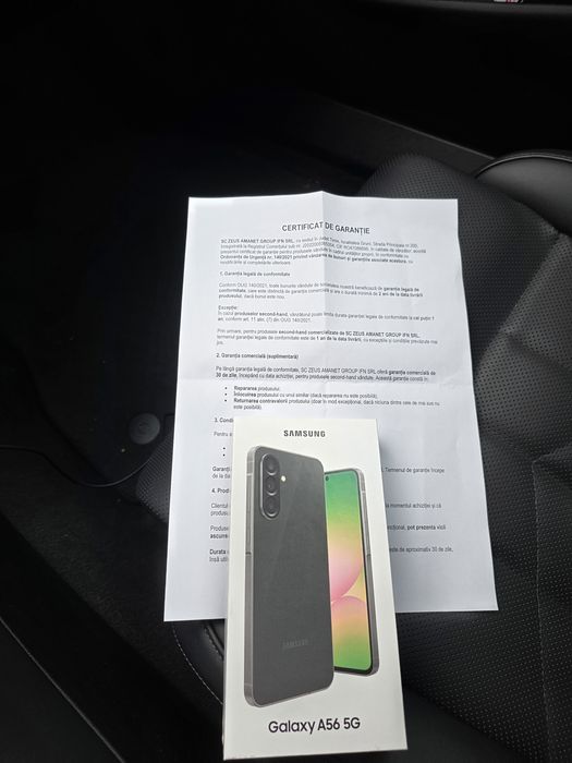 Samsung A56 5G Graphite 128Gb NOU Sigilat Acte 2 ANI GARANȚIE