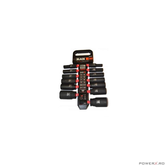 Trusa 13 tubulare de impact 10-32 mm Black