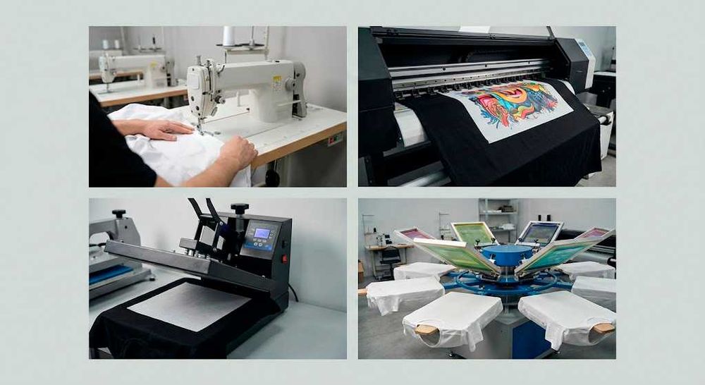 Производство одежды + печать / Kiyim ishlab chiqarish + bosma