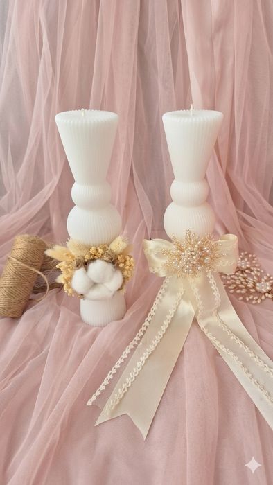 Lumanari nunta/botez clasice sau clepsidra
