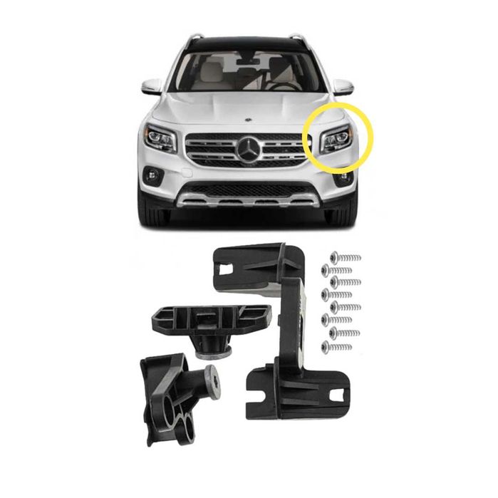 Ремонтен комплект (щипки) за захващане на ляв фар MERCEDES GLB X247 2019 +