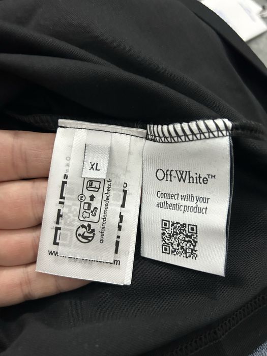 Tricou Off-White, model grafic spate, mărimea M