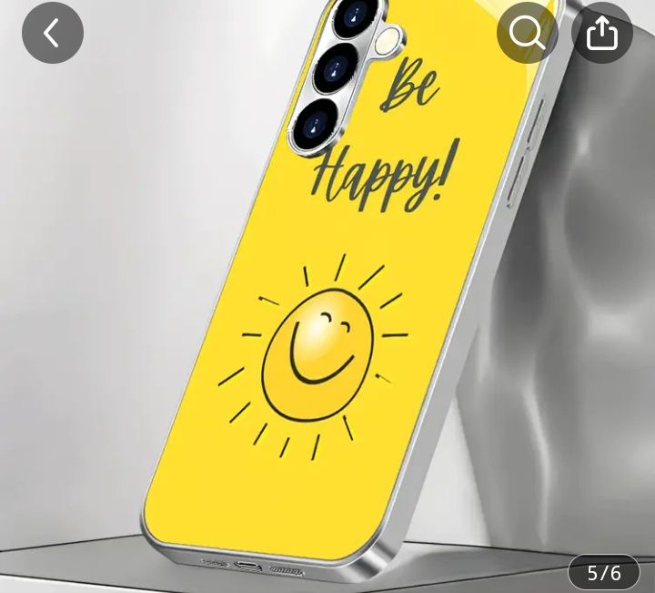 Нов премиум стил калъф за телефон с лесен дизайн на слънчева усмивка с