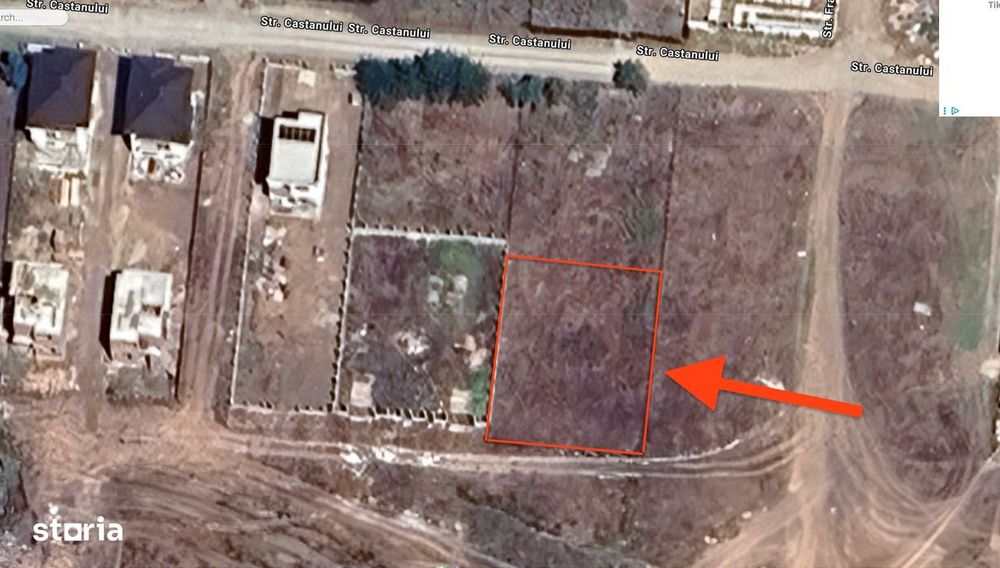 Tunari – zona Castanului | teren 750 mp deschidere 25 ml Ideal duplex