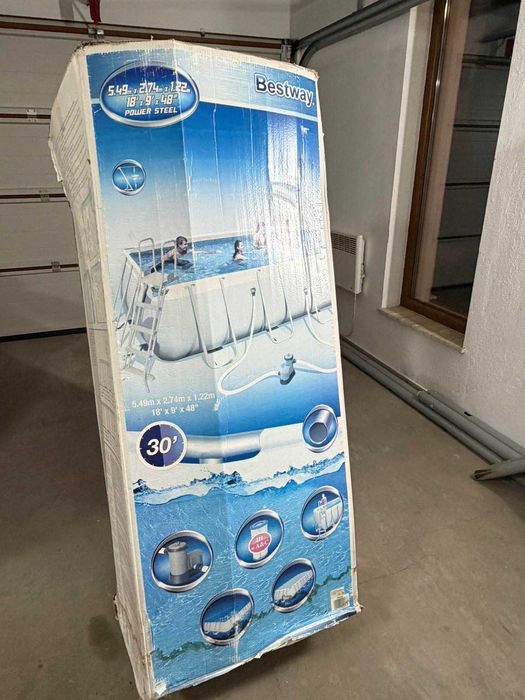 Голям басейн Bestway Power Steel 549x274x122 см – комплект