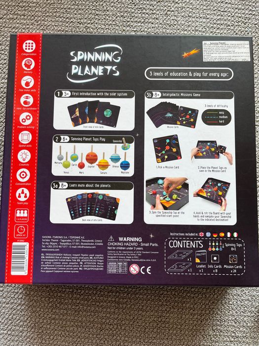 Joc educativ Spinning Planets