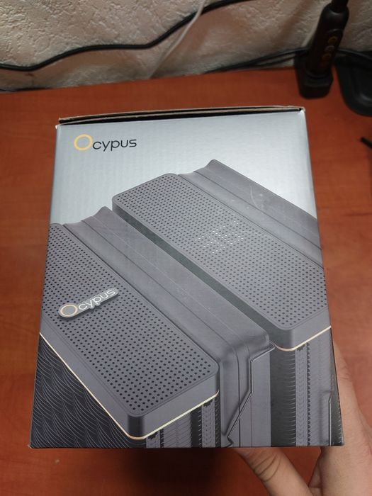 Cooler pe aer tower nou sigilat cu afisaj temp,negru,Ocypus Iota A62BK