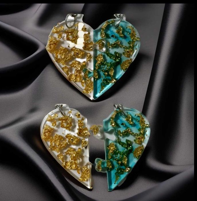 Brelocul  prietenie " Jumătate tu,  jumătate eu "