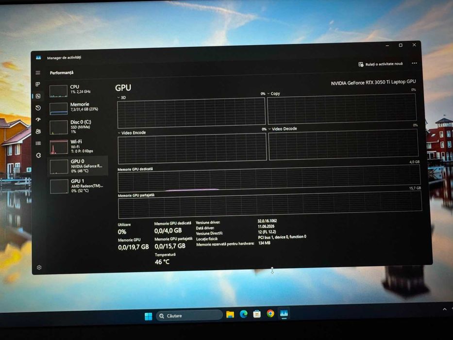 Laptop Gaming ASUS ROG Strix G17 G713QE cu AMD Ryzen7 5800H, 17.3", Full HD, 144Hz, 32GB, 512GB SSD, NVIDIA  RTX 3050 Ti 4GB