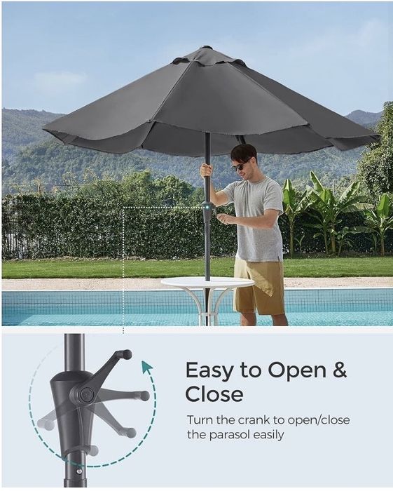 Градински чадър Songmics Parasol