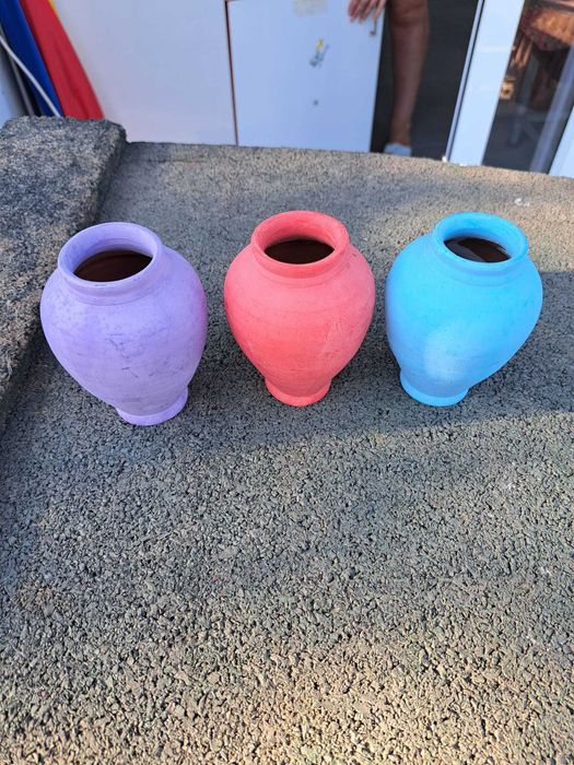 3 vaze ornamentale ceramica