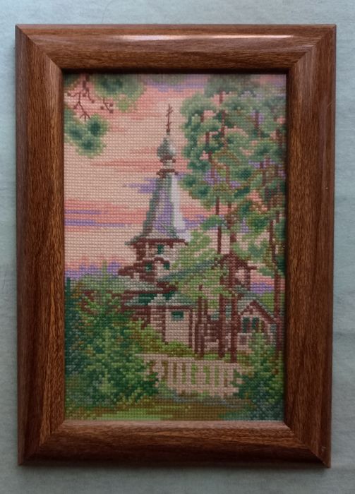 Картина вышивка крестом и бисер