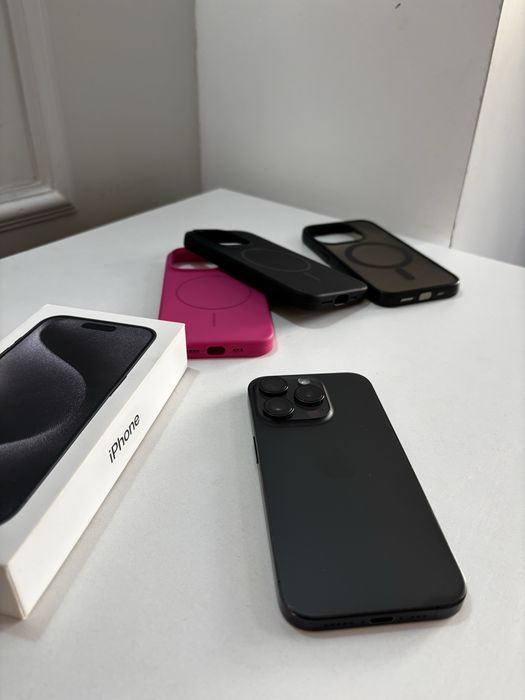 iPhone 15 Pro. 128 GB. Black Titanium.
