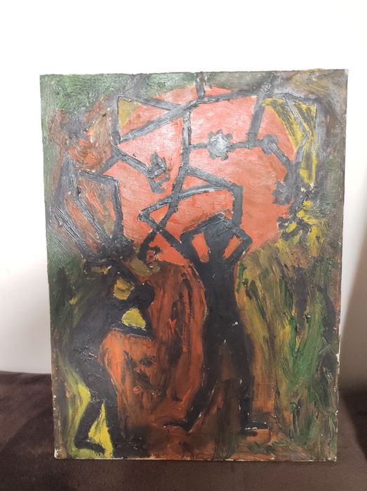 Pictura in ulei pe panza W. Hartmann " Speranta " 1