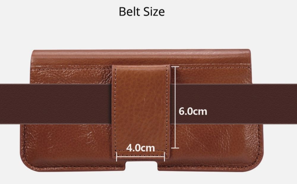 Кожаный чехол на большой телефон