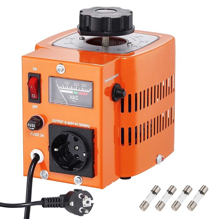 Autotransformator variabil VARIAC variator de tensiune 500W Priza