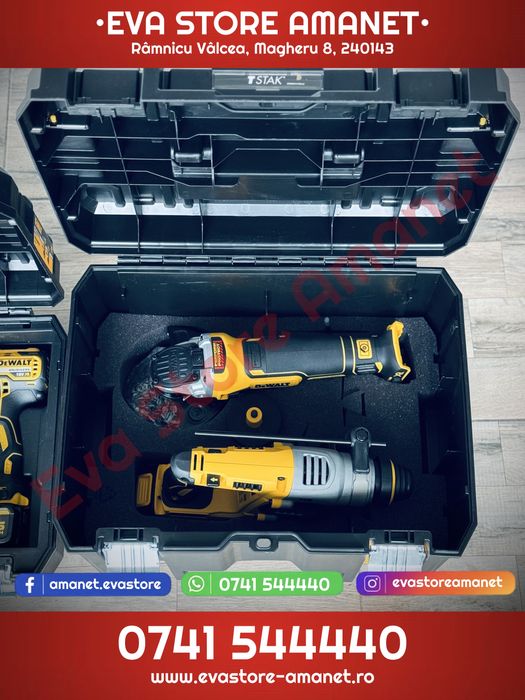 Set de 4 scule profesionale pe acumulator DeWALT DCK422P3T