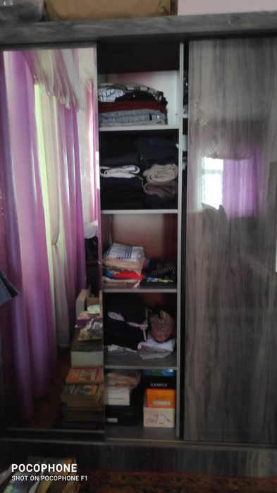 Горка для посуды светлая и 2 шифоньера-купе акрил