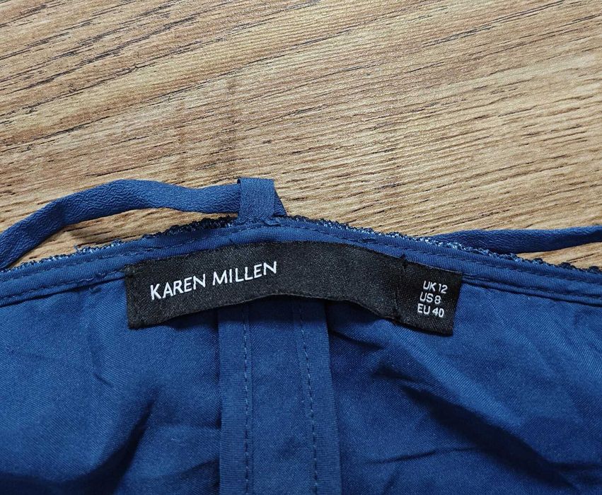 Karen Millen Дамска рокля флорална с бродерия размер UK12 / EU40 / М