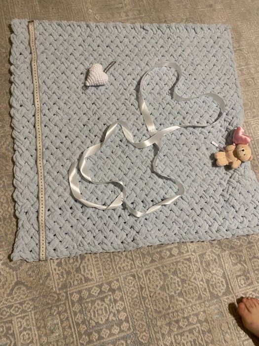 Одеяло из пряжи.