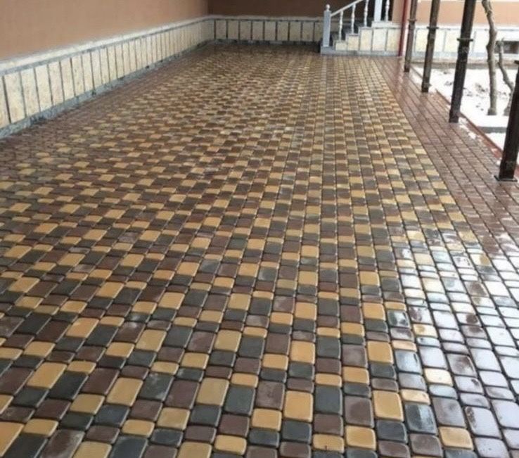 Укладка брусчатки