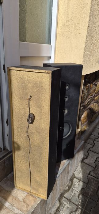 Boxe audio in carcasa de lemn