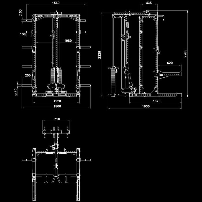 Стойка Half Rack / Скрипец 125 кг Тежести и Поставка за Дискове