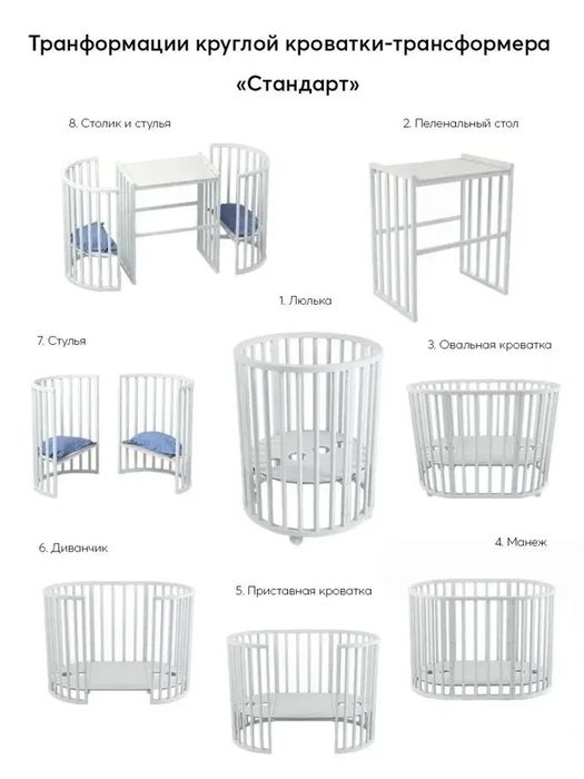 Продам детскую кровать 6 в 1.