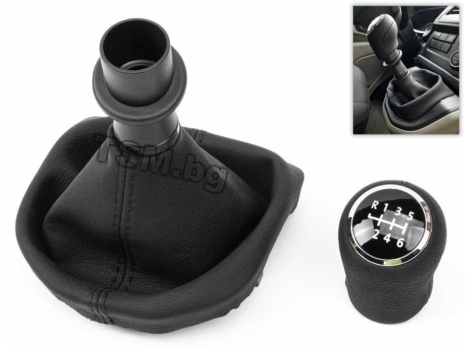 Кожена Топка Скоростен Лост с Маншон за VW Transporter Multivan T6 Ван
