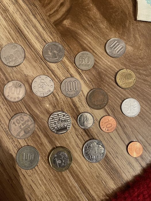 Монеты иностраные разных стран