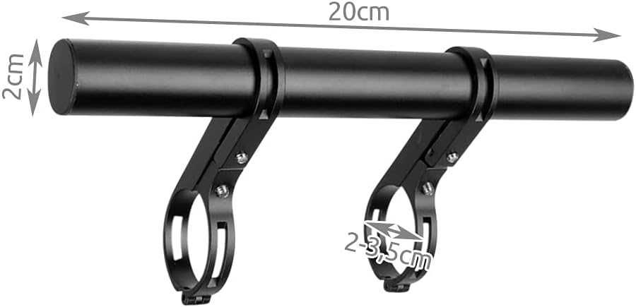 Extensie ghidon bicicleta sau trotineta 20 cm 2 prinderi & cheie Allen