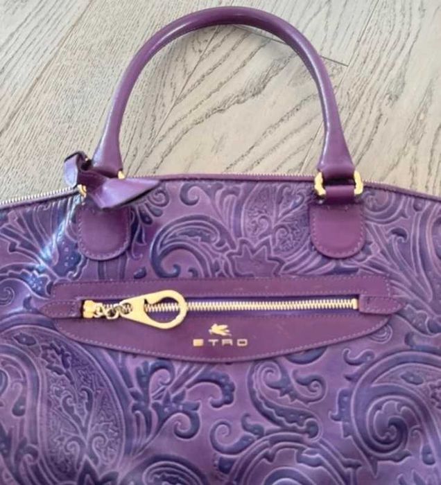 Две чанти. ETRO Original 100% Кожа Голяма чанта