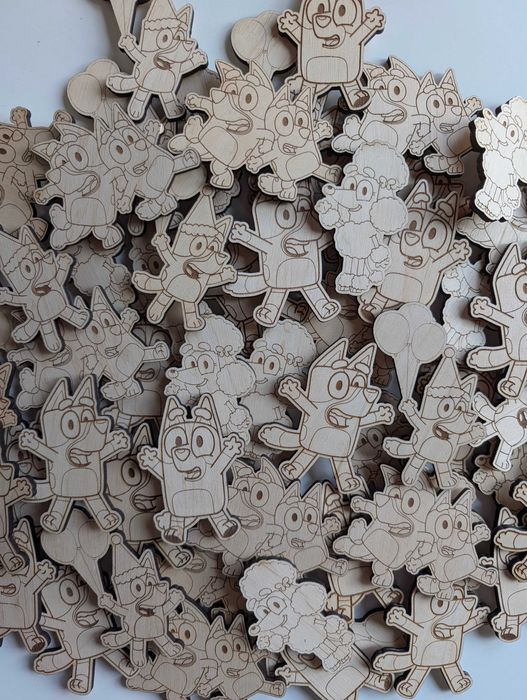 Дървени фигурки за оцветяване