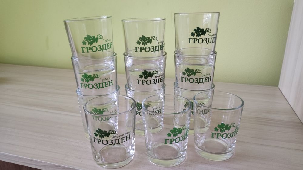 Стъклени чаши за ракия