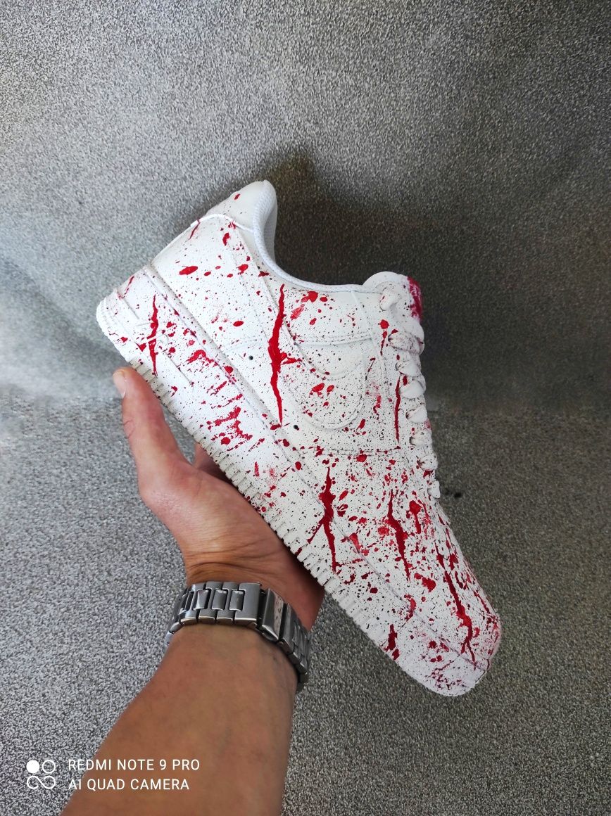 Adidasi nike air force 1 Bloody custom nu yeezy jordan adidas